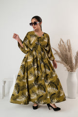 LEAFY LUXE — Long Frock