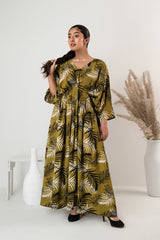 LEAFY LUXE — Long Frock