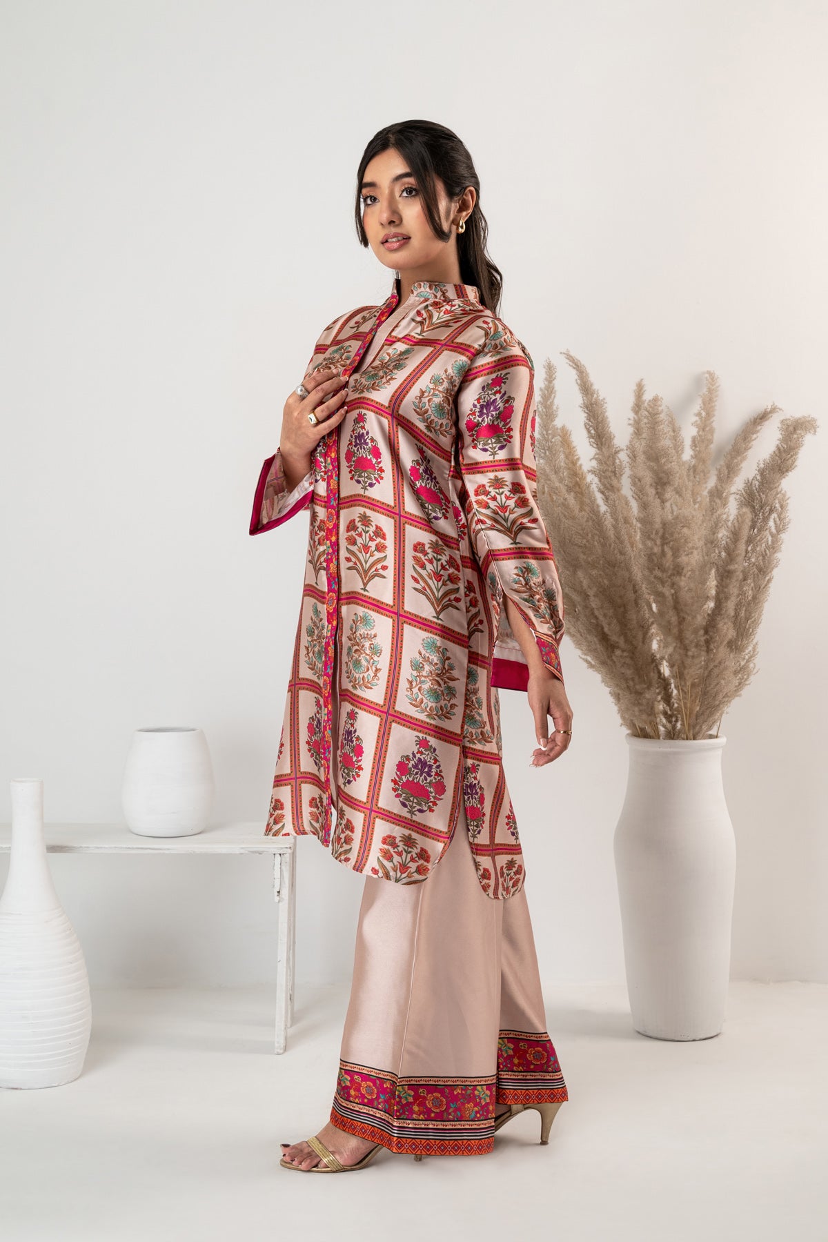 TEA-PINK FLORAL — 2-Piece Co-ord set