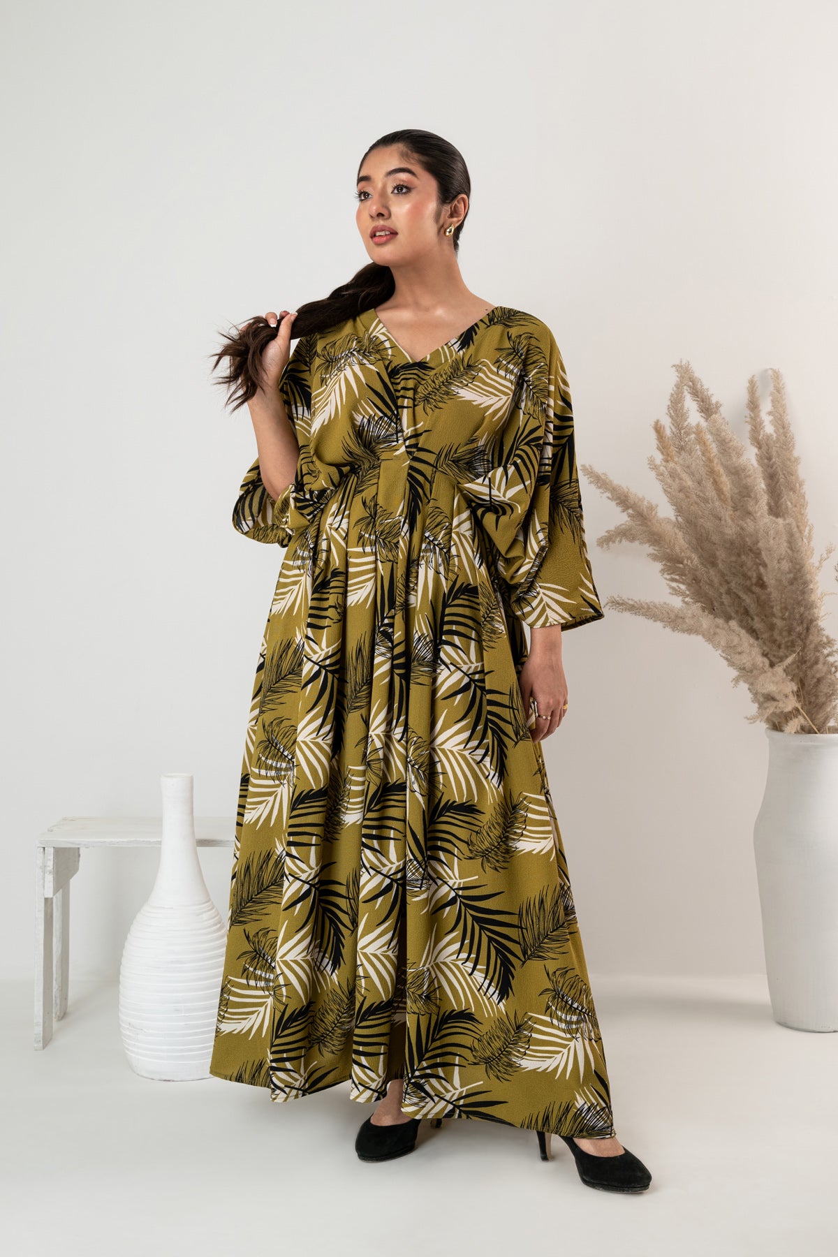 LEAFY LUXE — Long Frock